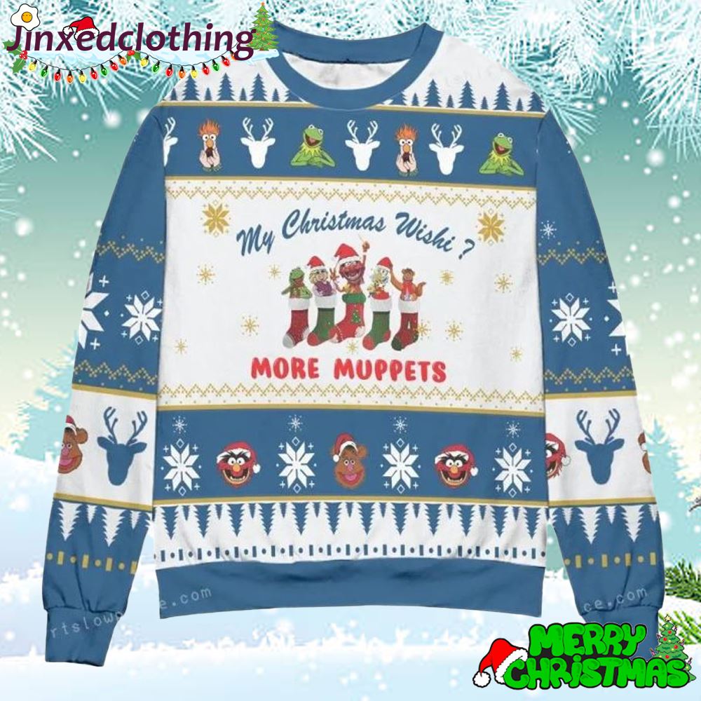 More Muppets My Christmas Wish Ugly Sweater For Unisex 